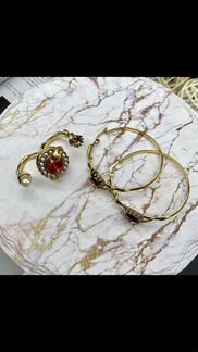 Серьги Alexander McQueen кольцо McQueen