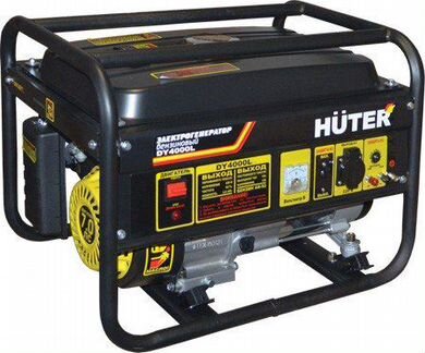 Бензиновый генератор huter DY4000L, новый