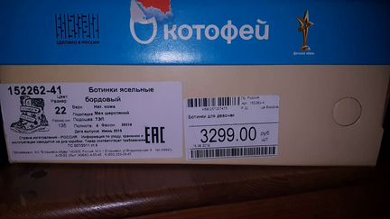 Сапоги зимние детские