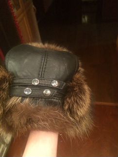 Шапка зимняя кожа мужская