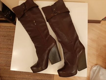 Сапоги,натуральная кожа,лайка,Стильные сапоги,кото