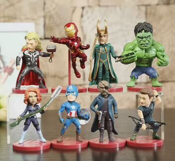 Коллекция фигурок киногероев Marvel 8шт