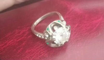 Кольцо перстень серебро