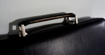 Черный кожаный порфель Veni&Gio (Италия) мужск