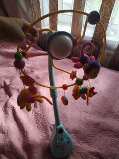 Детский Мобиль звук и свет с пультом