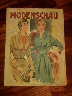Журнал мода 1950 х Modenschau Германия винтаж