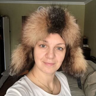 Шапка ушанка кожа мех