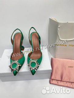 Босоножки амина муадди зеленые