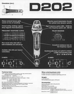 Микрофон AKG D 202 начало 70-х годов