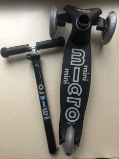 Новый кикборд Micro Mini Deluxe black/grey