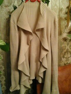 Кардиган женск 48-52 разм Трикотаж плотный Х/б