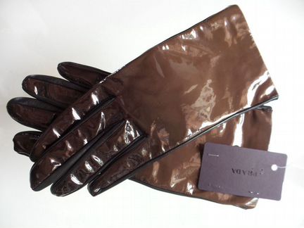 Новые кожаные перчатки Prada оригинал