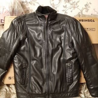 Зимняямужская куртка кожзам