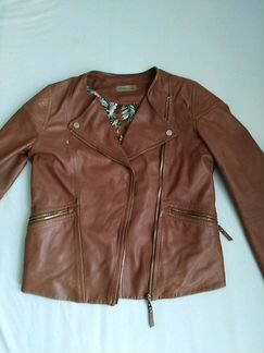 Куртка кожаная massimo dutti