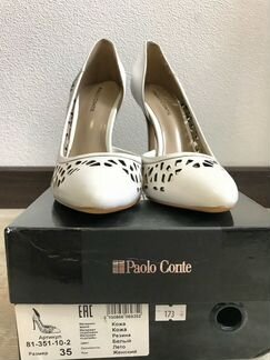 Продам женские кожаные белые туфли