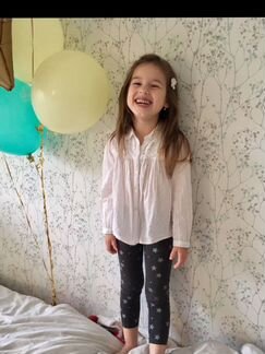 Рубашка Zara белая 104р