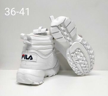 Кроссовки зимние fila натуральная кожа и мех