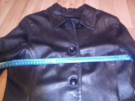 Кожаная куртка-пиджак