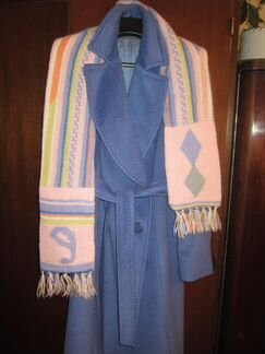 Шарф женский с орнаментом,ручной вязки