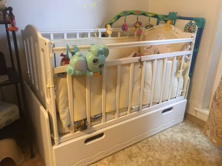 Кровать качалка Daka baby Укачай-ка 03