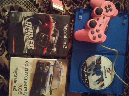 Джойстик Sony PS2 Pink с 3 метровым проводом