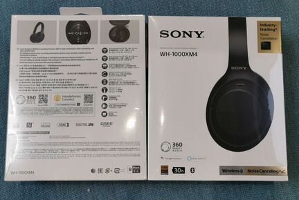 TWS наушники Sony WH-1000XM4 Black Ростест