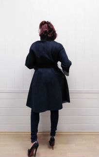 Пальто плащ иск. замша