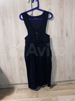 Черное платье футляр на блузку им водолазку