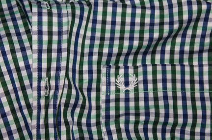 Рубашка Fred Perry зеленая клетка