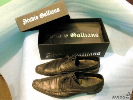 Летние мужские ботинки туфли мокасины Galliano, 45