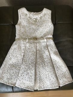 Платье mothercare бежевое с золотом