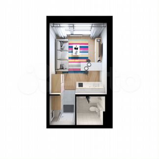 Квартира-студия, 19.7 м², 11/15 эт.
