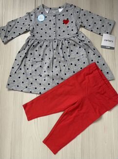 Комплект для девочки с туникой, Carter’s, новый