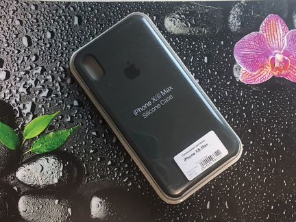 Чехол на iPhone XS Max Темно - оливковый