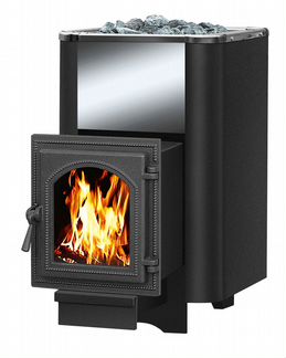 Чугунная печь везувий Сенсация 16 Антрацит (270)