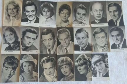 Фото открытки советских актёров