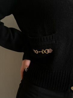 Кардиган Gucci чёрный кашемировый