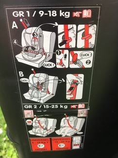Автокресло для детей 1/2/3 от 9 до 36 кг