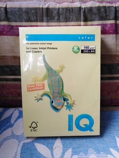 Бумага желтая А4 IQ Color