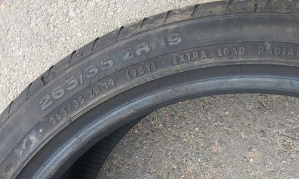 Шины 265 35 19 Континенталь SportContact 3 98Y 1шт