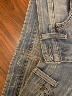 Джинсы levis skinny голубые с потертостями