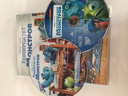 Два DVD-диска про монстров
