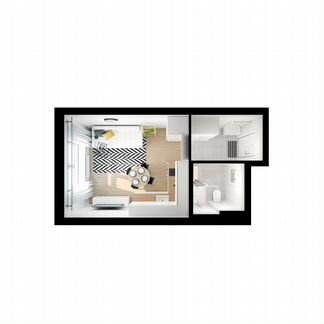 Квартира-студия, 19.8 м², 4/31 эт.