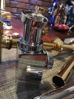 Сифон золотой для раковины