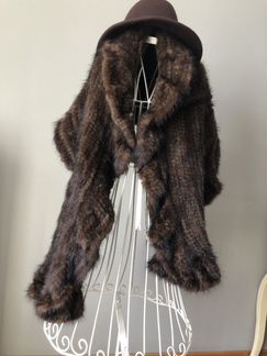 Шарф из норки с воланами
