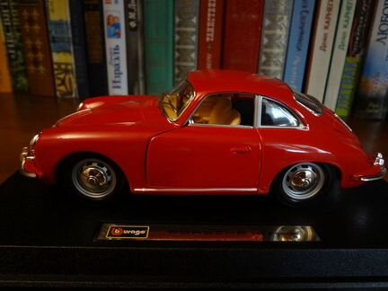 Модель от Бураго масштаб 1:24 Порш 356 купе 1961 г