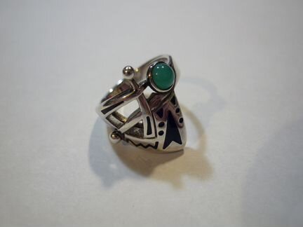 Серебренное кольцо 17,5 р