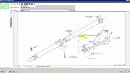 Карданный вал Subaru Forester 27111SC071