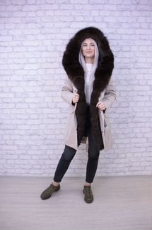 Парка с натуральным мехом