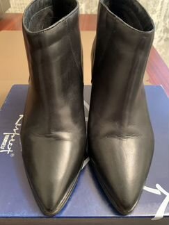 Ботинки женские 39р, чёрные кожаные